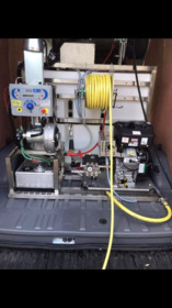 Van ounted pressure washer and Steam set up.